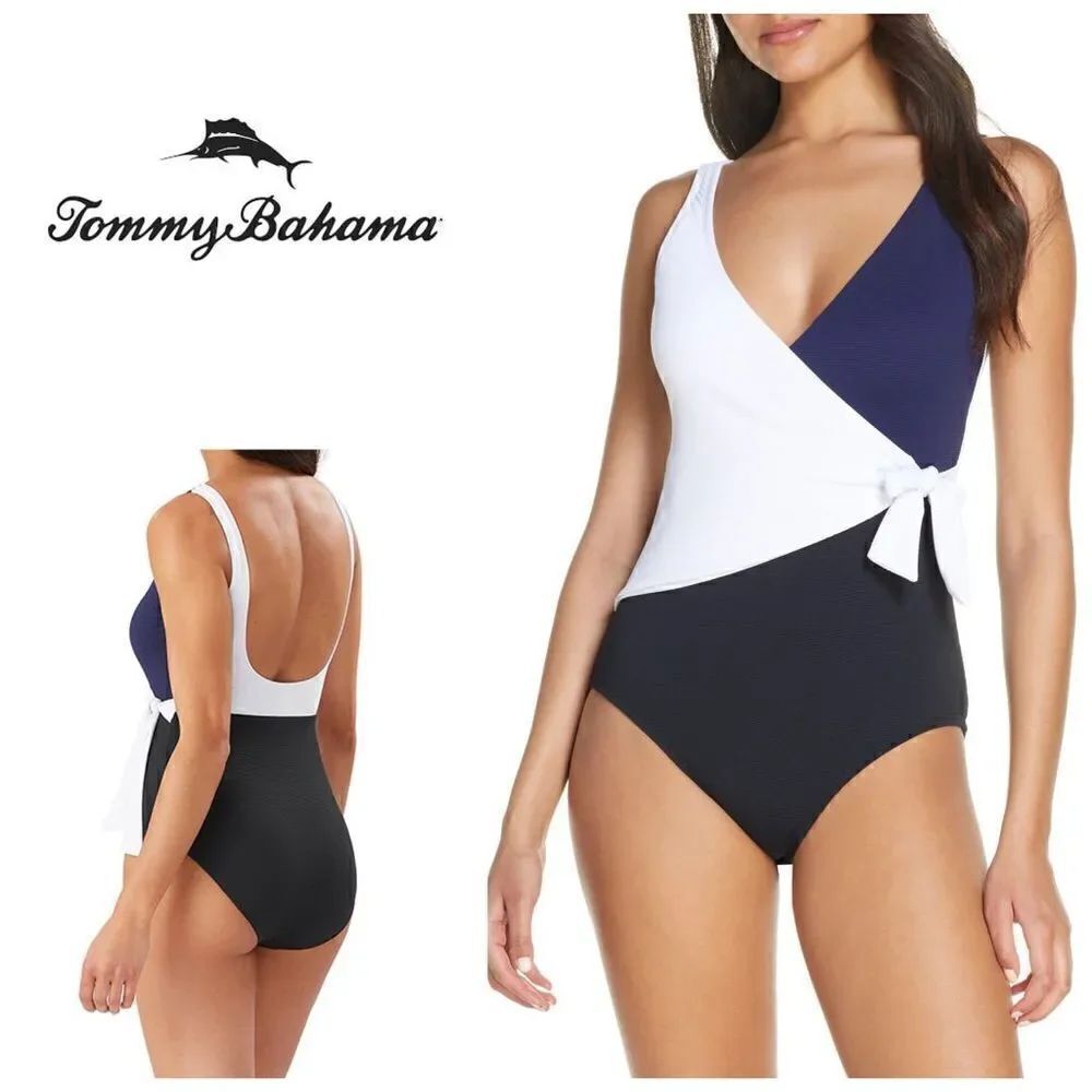 New. Tommy Bahama wrap tummy control swimsuit. Normally $165